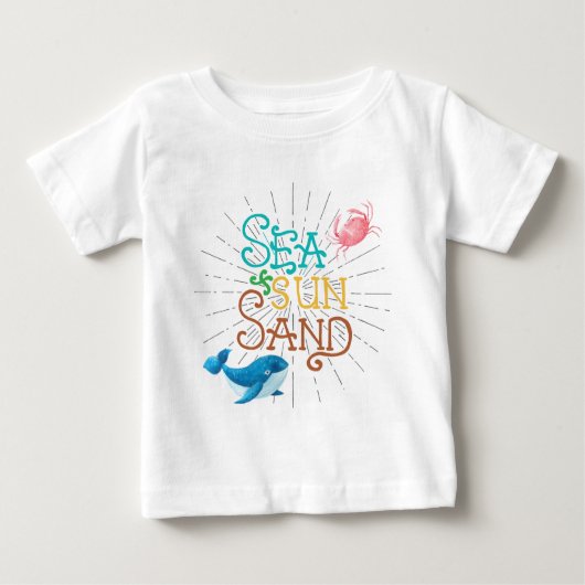シーサンサンド ベビーTシャツ (正面)