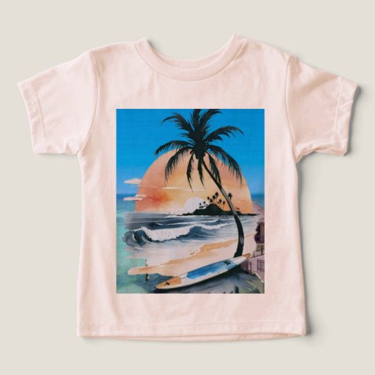 シーサンシャイン&パームツリーオンビーチ (デザイン正面)