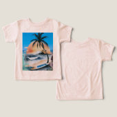 シーサンシャイン&パームツリーオンビーチ (デザイン正面&裏面)