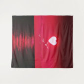 シーサンセットタペストリーラブロマンチックハートサン タペストリー (正面(横))