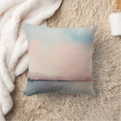 シーサンセットトリプチパステルウォーターカラー クッション (ブランケット)
