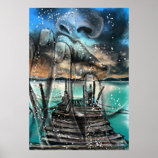 シーサンセットドリームポスタープリント絵画- Art ポスター (正面)