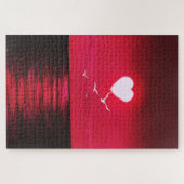 シーサンセットラブパズルロマンチック – ペイント ジグソーパズル (横)