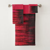 シーサンセットレッドバスタオルセットラブハート日 バスタオルセット (インサイチュ)