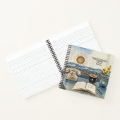 シーサンライズコーヒーエマーソン引用文ヴィンテージジャーナル ノートブック (内部)