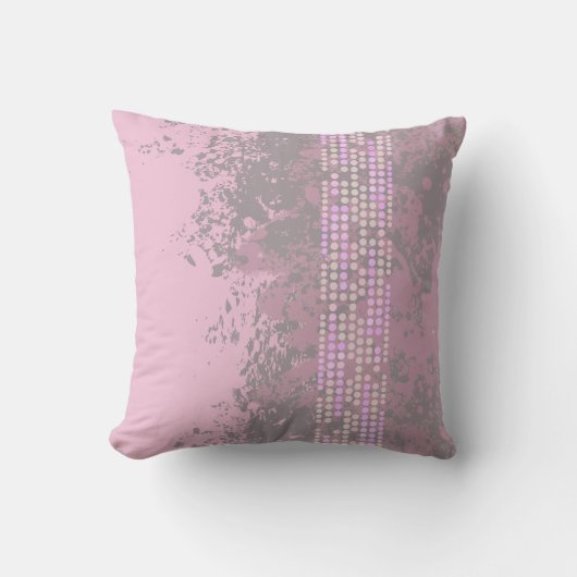 シーサーフミュート紫のドット抽象芸術クッション枕 クッション (正面)