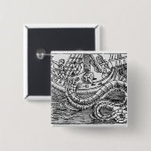 シーサーペント 缶バッジ (正面&裏面)