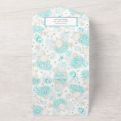 シーザラブビーチ結婚式 オールインワン招待状 (外側)