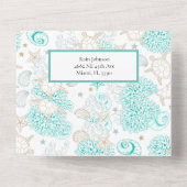 シーザラブビーチ結婚式 オールインワン招待状 (裏面)