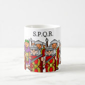 シーザーおよび軍隊の古代ローマの彼のマグ コーヒーマグカップ (中央)