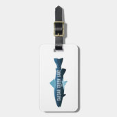 シーザークリークレイクオハイオフィッシュ ラゲッジタグ (正面縦)