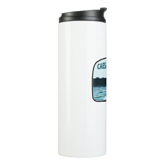 シーザークリークレイクオハイオ魚釣りロッド タンブラー (回転左)