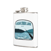 シーザークリークレイクオハイオ魚釣りロッド フラスク (左)