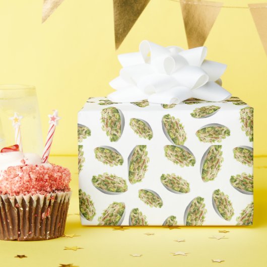 シーザーサラダパターン ラッピングペーパー (誕生日パーティー)