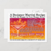 シーザー素晴らしズ幽霊ハロウィーンマルティーニレシピポスト ポストカード (正面/裏面)