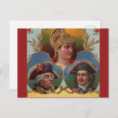 シーザー – カイザー – Tsarシガーボックスラベル ポストカード (正面/裏面)