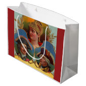 シーザー – Kaiser - Tsarシガーボックスラベルプリント ラージペーパーバッグ (裏面アングル)