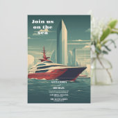 シーシお洒落ケープクルーズパーム結婚ズ 招待状 (スタンド正面)