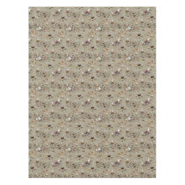 シーシェルがビーチ砂に囲まれている テーブルクロス