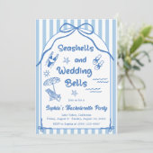 シーシェルとウェディングベル独身最後の夜 招待状 (スタンド正面)