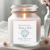 シーシェルとウェディングベル ブライズメイドパーティー スクエアシール