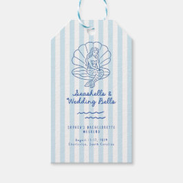シーシェルとウェディングベル 海岸のバチェロレッテ ギフトタグ