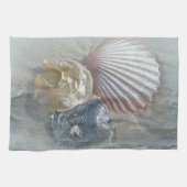 シーシェルとサーフィン キッチンタオル (横)