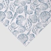 シーシェルとトレンディー色のシームレスなパターンw 薄葉紙 (詳細)