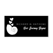 シーシェルとハート セルフインキングスタンプ (デザイン)