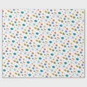 シーシェルとヒトデ航海のビーチギフトラップ ラッピングペーパー (フラット)