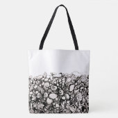 シーシェルと小石のトートバッグ トートバッグ (正面)