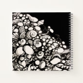 シーシェルと小石スケッチスパイラルノート ノートブック (裏面)