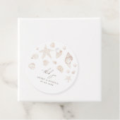 シーシェルと真珠の海岸結婚の感謝 フェイバータグ (インサイチュ)