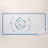 シーシェルと結婚ズベルのバチェロレッテ週末 ビーチタオル (正面)