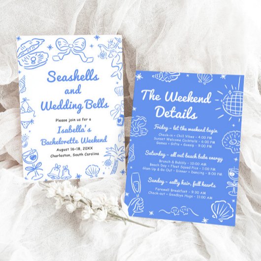 シーシェルと結婚ズベルのバチェロレッテ週末 招待状