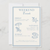 シーシェルと結婚ズベルのバチェロレッテ週末 招待状 (裏面)