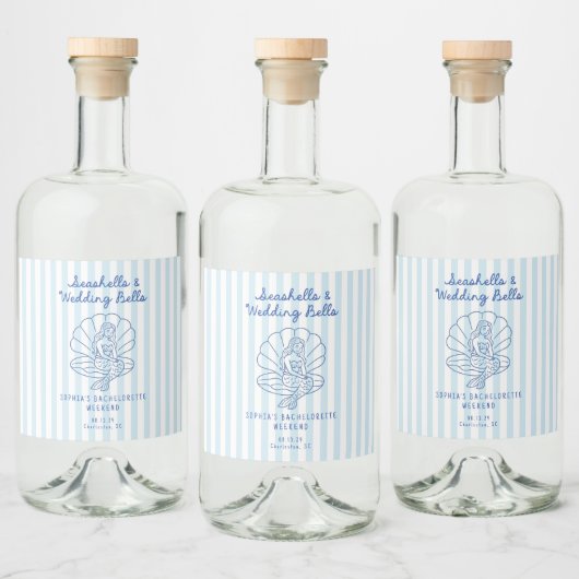 シーシェルと結婚ズベルズコーストバチェロレッテ リキュールボトルラベル (ボトル)