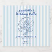 シーシェルと結婚ズベルズコーストバチェロレッテ リキュールボトルラベル (シングルラベル)