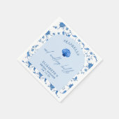 シーシェルと結婚ズベルズコーストブライダルシャワー スタンダードカクテルナプキン (角)