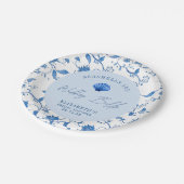 シーシェルと結婚ズベルズコーストブライダルシャワー ペーパープレート (アングル)