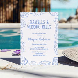 シーシェルと結婚ズベルブライダルシャワー 招待状