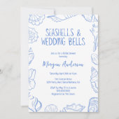 シーシェルと結婚ズベルブライダルシャワー 招待状 (正面)