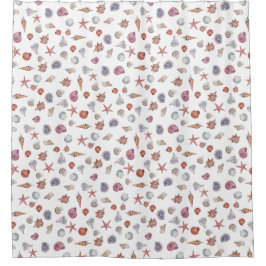 シーシェルのシャワーカーテン シャワーカーテン