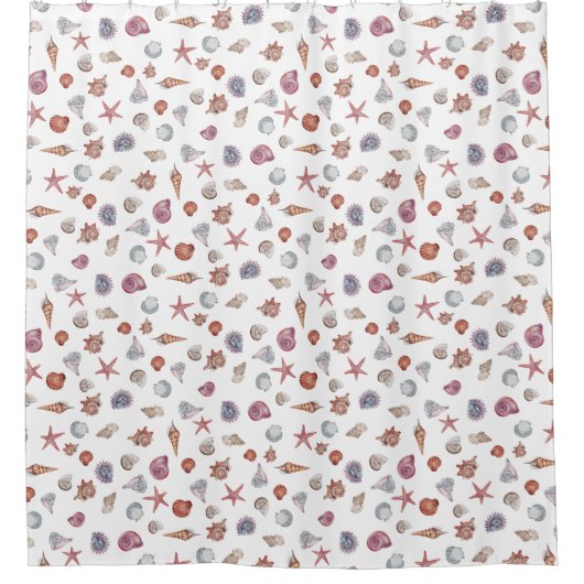 シーシェルのシャワーカーテン シャワーカーテン (正面)