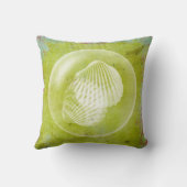 シーシェルのバブルライムグリーングランジ装飾用クッション クッション (裏面)