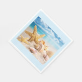 シーシェルのビーチナプキン スタンダードランチョンナプキン (角)