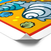 シーシェルのビーチポスター ポスター (角)