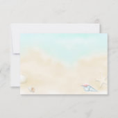 シーシェルのビーチ結婚式RSVP 出欠カード (正面)