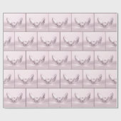 シーシェルのピンクパール ラッピングペーパー (フラット)