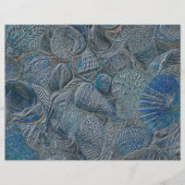 シーシェルの海ビーチブルーメタリックデクページ (正面)